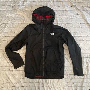 The North Face Red and Black Plaid Jacket